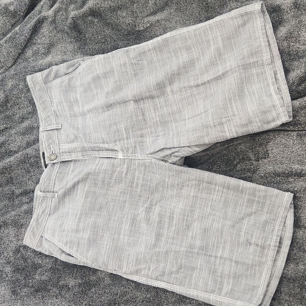 Men's Buckle Black Shorts Size 36